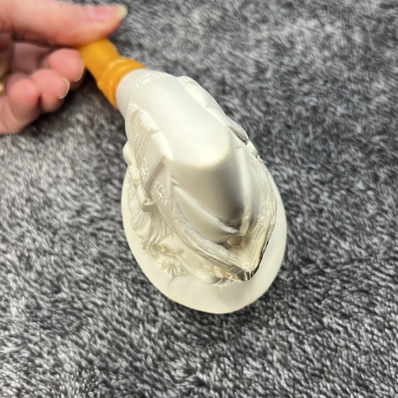 HAND CARVED MEERSCHAUM PIPE ASIAN VINTAGE - Picture 16 of 16